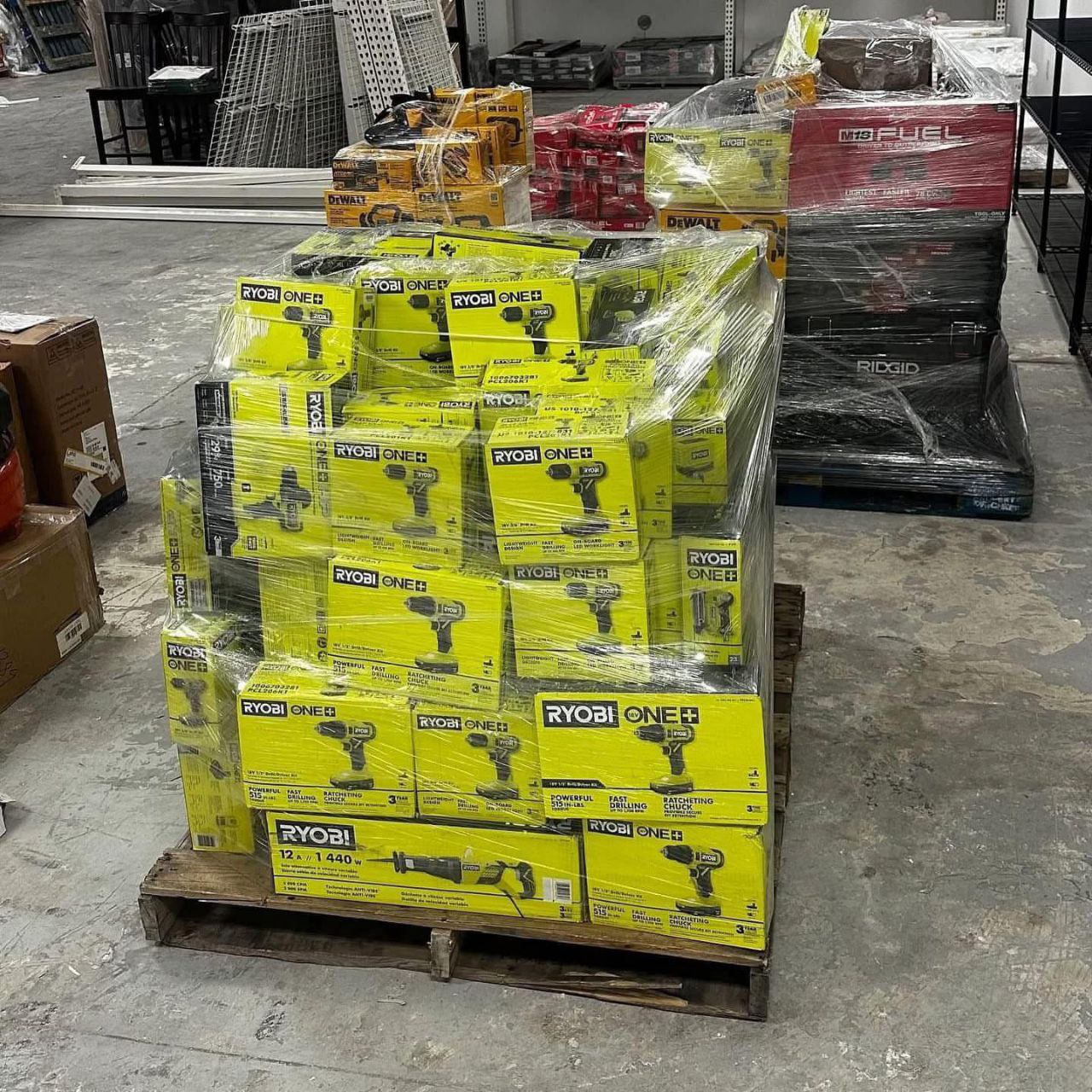 50 UNITS – Ryobi Tools Pallet (Small Lot)