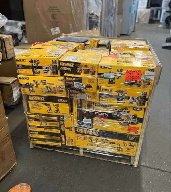 100 UNITS – DeWalt Tools Pallet (Medium Lot)